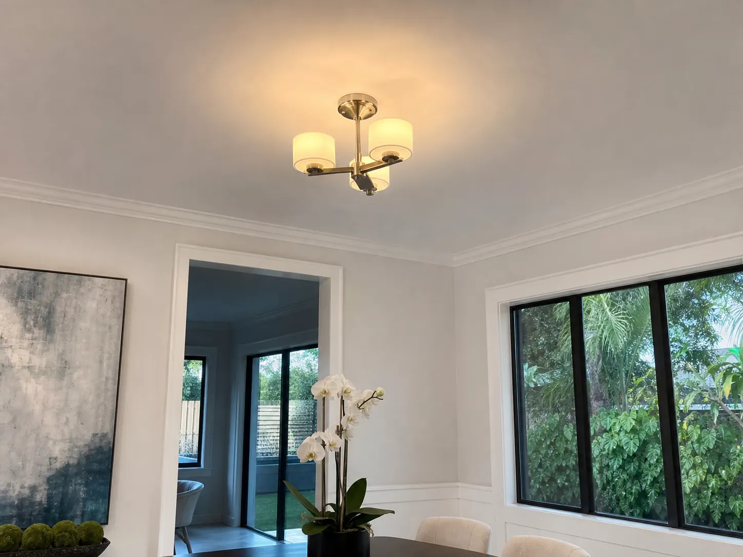 New ceiling light fixture installed